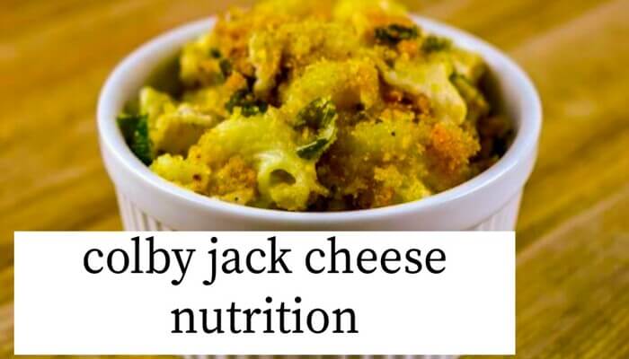 colby jack cheese nutrition